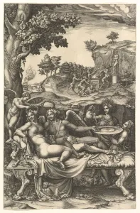 Cupid and Psyche, 1573-74. Creator: Giorgio Ghisi Cupid and Psyche, 1573-74. Creator: Giorgio Ghisi