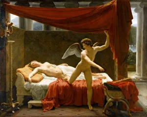 Cupid and Psyche Print, Louvre Collection