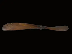 Aviation Museum Artifacts Prints: Curtiss Ely Propeller, fixed-pitch, two-blade, wood and metal, 1911
