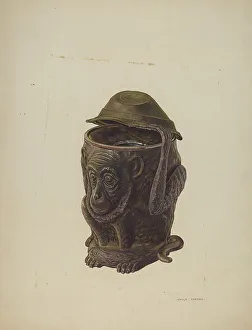 Heritage Art Gallery USA Prints: Cuspidor, c. 1941. Creator: Adolph Opstad