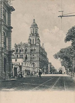 Dalhousie Square, Calcutta, 1904. Creator: Johnston & Hoffmann Dalhousie Square, Calcutta, 1904. Creator: Johnston & Hoffmann