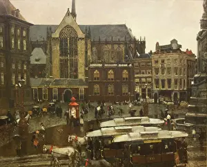 Holland Fine Art Images Prints: Dam Square, 1898. Creator: Breitner, George Hendrik (1857-1923)