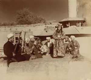 Samarkand Bacha Dance Print, 1905-1915