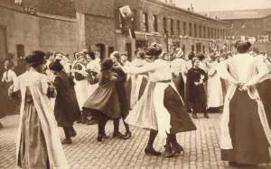 Dancing celebrates the end of war, 1918 (1935) Dancing celebrates the end of war, 1918 (1935)