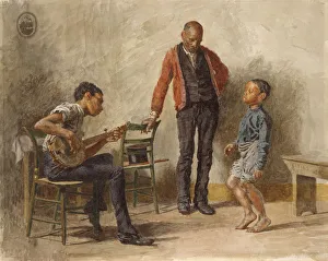 The Dancing Lesson, 1878. Creator: Thomas Eakins The Dancing Lesson, 1878. Creator: Thomas Eakins