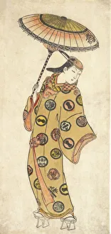 Polychrome Woodblock Prints: A Dandy of More Than Questionable Morals Out Walking on a Cold Day
