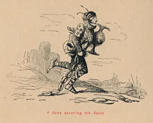John Leech Engraving Prints: A Dane securing his Booty, c1860, (c1860). Artist: John Leech