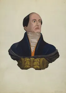 Framed Print : Daniel Webster Figurehead Print, c. 1938