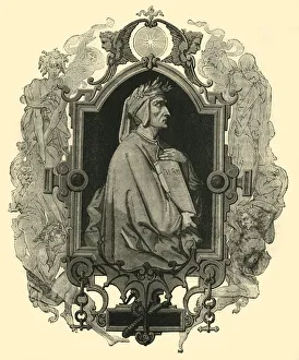 Dante Alighieri, ( c1265 -1321), 1890. Creator: Unknown Dante Alighieri, ( c1265 -1321), 1890. Creator: Unknown