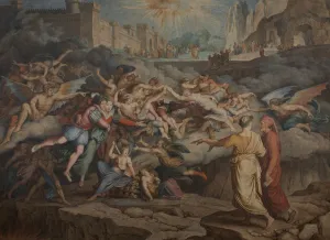 Dante and Virgil in the Second Circle of Hell, 1823 Print