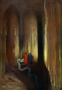 Alberich Transforms into a Serpent, Dark Cavern Print, 1906