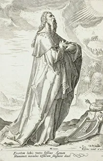 Old Testament Prophets Prints: David, 1589. Creator: Jacob Matham