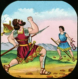 Images Dated 2009 May: David Killing Goliath - Heritage Images Print