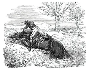 Dead Beat Print, Northampton Horse Races, 1844