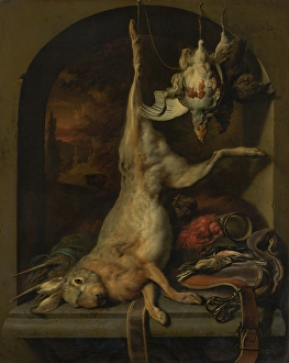 Low Countries Oil Painting Prints: Dead Hare. Creator: Jan Weenix