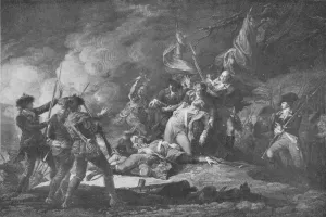 Death of General Montgomery, 1798 (1909). Artist: JT Clemens Death of General Montgomery, 1798 (1909). Artist: JT Clemens