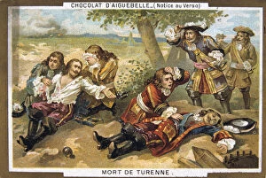 Images Dated 27th September 2005: Death of Marshall Turenne, 1675, (19th century)