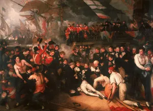The Death of Nelson, 1806. Artist: West, Benjamin (1738-1820) The Death of Nelson, 1806. Artist: West, Benjamin (1738-1820)