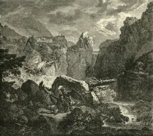 The Death of Roland at Roncesvalles, (778AD), 1890. Creator: Unknown The Death of Roland at Roncesvalles, (778AD), 1890. Creator: Unknown