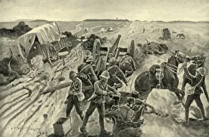 Boer Wars History Prints: The Debacle: On the Track on a Fleeing Command, 1901. Creator: HC Seppings Wright