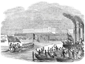 The Debarkation, 1844 Print: Louis Philippe's Portsmouth Arrival
