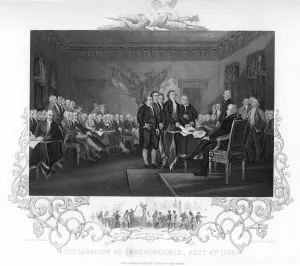 Declaration of Independence, 1776 (c1817-c1819).Artist: J Rogers Declaration of Independence, 1776 (c1817-c1819).Artist: J Rogers