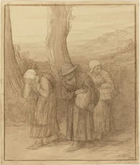 The Departure, 1905. Creator: Alphonse Legros The Departure, 1905. Creator: Alphonse Legros