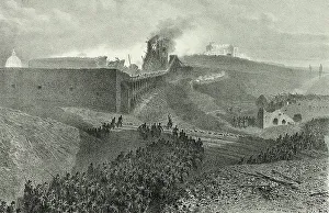 Italian Wars Artwork Prints: Departure of the third column, called the support