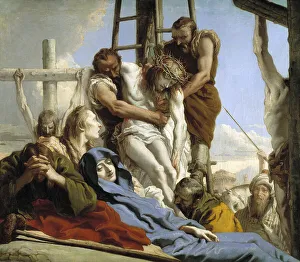 The Descent from the Cross, 1772. Artist: Tiepolo, Giandomenico (1727-1804) The Descent from the Cross, 1772. Artist: Tiepolo, Giandomenico (1727-1804)