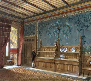 Luxury Interior Decoration Prints: Design for an interior, 1868