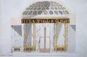 Design for the Jasper Cabinet in the Agate Pavilion at Tsarskoye Selo, 1780s Design for the Jasper Cabinet in the Agate Pavilion at Tsarskoye Selo, 1780s