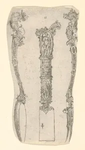 Design for a Knife, Spoon, and Fork, 1560-70. Creator: Erasmus Hornick Design for a Knife, Spoon, and Fork, 1560-70. Creator: Erasmus Hornick