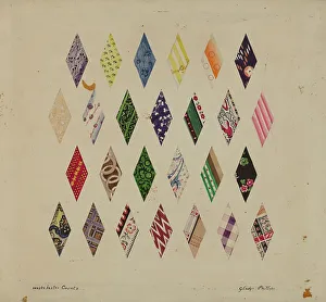 Details of Patchwork Quilt Print, c. 1937