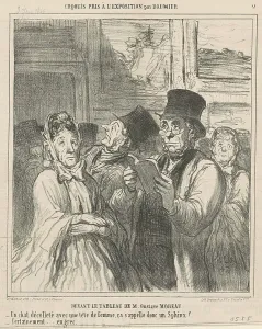 Gustave Moreau Paintings Prints: Devant le tableau de M. G. Moreau, 19th century. Creator: Honore Daumier