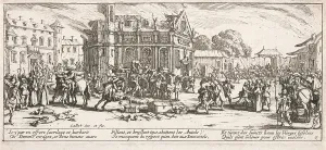 Black And White Etching Art Prints: Devastation d'un monastere (Destroying a Monastery)