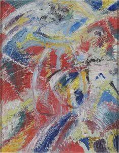 Belgian Fine Art Images Prints: Development of a Theme in Red: Carnival, 1914. Creator: Schmalzigaug, Jules (1882-1917)