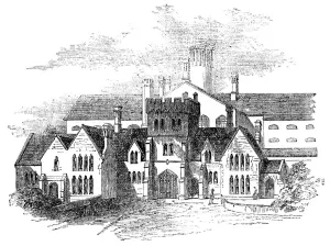 Gothic Revival Buildings UK Prints: The Devonport Borough Prison, 1857. Creator: Unknown