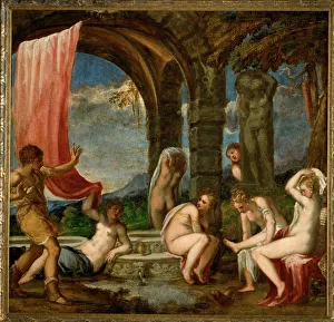 Print of Diana and Actaeon from the Art History Museum in Vienna