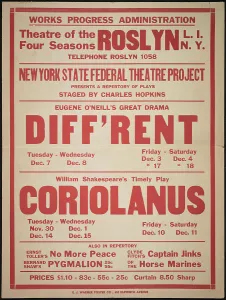 Theatrical Entertainment History Prints: Diff'rent, Roslyn, NY, 1937. Creator: Unknown