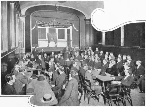 A discussion at the Eleusis Club, London, c1903 (1903) A discussion at the Eleusis Club, London, c1903 (1903)