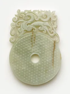 Eastern Han Dynasty Disk (bi) Print, 100-220 AD