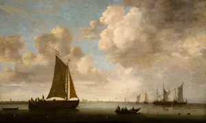 Birmingham Museum Art Gallery Collection Prints: Distant View Of The Dutch Coast, 1660. Creator: Justus Verwer