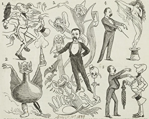 Black And White Entertainment Images Prints: Distinguished People Interviewed by A. Sloper, 1889. Creator: Unknown