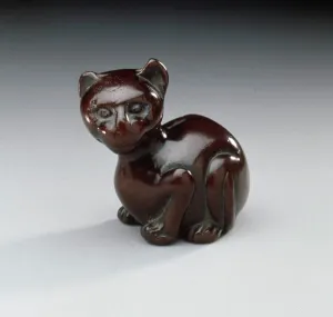 Japanese Handicrafts Prints: Distorted Cat, 18th century. Creator: Unknown
