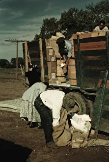 Distributing Surplus Commodities Print, 1940