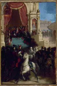Louis Napoleon Bonaparte Prints: Distribution of eagles and blessing of flags