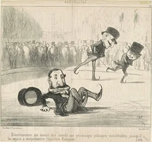 19th Century Print: Forbidden Entertainment
