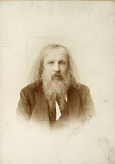 Periodic Table History Prints: Dmitri Mendeleev, Russian chemist, c1890-c1907(?)