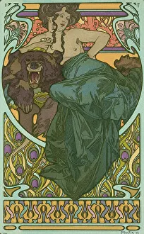 Colour Lithograph Poster Prints: Documents Décoratifs, 1902. Creator: Mucha, Alfons Marie (1860-1939)