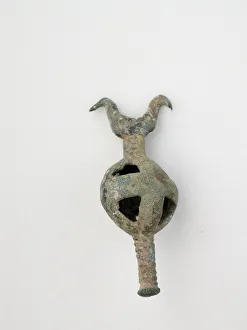 Double Birds on Openwork Sphere Print, Geometric Period (800-600 BCE)